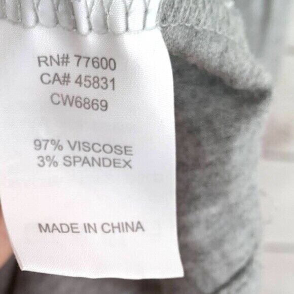 Chaser Womens Bell Sleeve Top Gray Small Scoop Neck Flowy Stretchy Cool Jersey - Picture 6 of 7